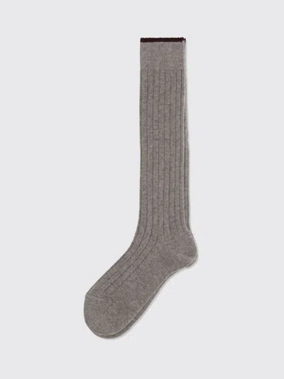 Brunello Cucinelli Socks Men Color Burgundy