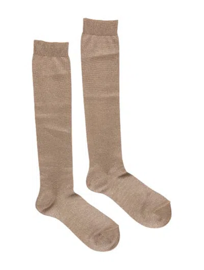 Pre-owned Brunello Cucinelli Socks W/tags In Neutrals