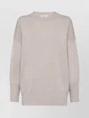 Brunello Cucinelli Soft Cashmere Crewneck Sweater With Relaxed Fit