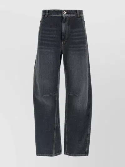 BRUNELLO CUCINELLI SOFT JEANS WITH CURVED SILHOUETTE AND POCKETS