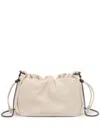 Brunello Cucinelli Women Soft Leather Bucket Bag With Chain Strap In Neutral