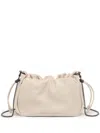 Brunello Cucinelli Women Soft Leather Bucket Bag With Chain Strap In Neutral