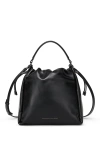 Brunello Cucinelli Soft Leather Mellow Bucket Bag In Black