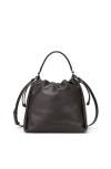 Brunello Cucinelli Soft Leather Mellow Bucket Bag In Brown