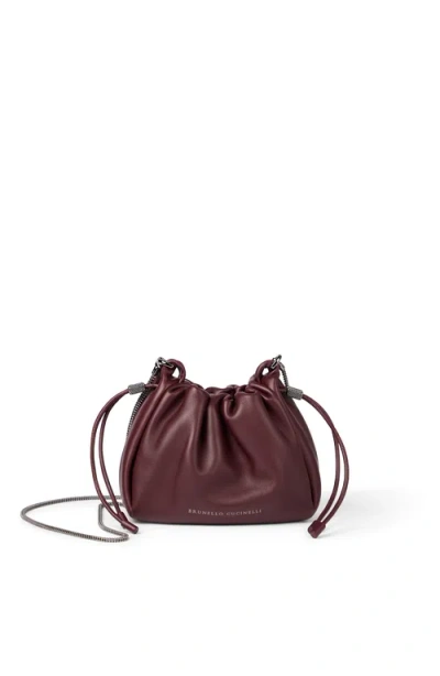 BRUNELLO CUCINELLI BRUNELLO CUCINELLI SOFT LEATHER MINI MELLOW BUCKET BAG