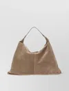 Brunello Cucinelli Soft Suede Single Handle Shoulder Bag