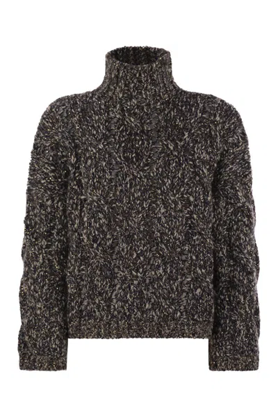 Brunello Cucinelli Long Sleeve Sweater In Black