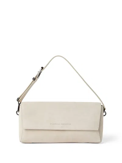 Brunello Cucinelli Softy Shoulder Bag In Neutrals