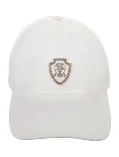 Pre-owned Brunello Cucinelli Solid Baseball Cap W/tags In White