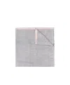 Brunello Cucinelli Solid Border Scarf In Gray