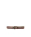 Brunello Cucinelli Solid Color Belt In Brown