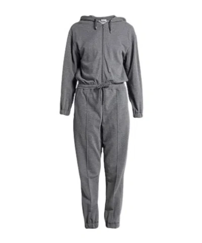 Brunello Cucinelli Solid Color Jumpsuit In Gray