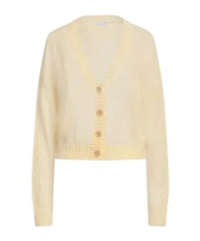 Brunello Cucinelli Solid Color Knitted Cropped Cardigan In Neutral
