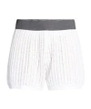 Brunello Cucinelli Solid Color Knitted Shorts In White