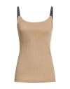 Brunello Cucinelli Solid Color Sleeveless Vest In Brown