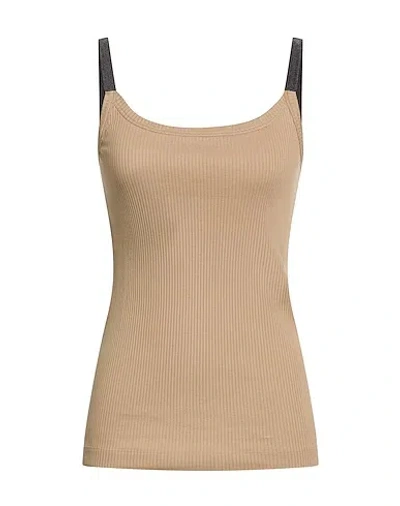 Brunello Cucinelli Solid Color Sleeveless Vest In Brown