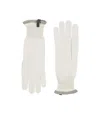 Brunello Cucinelli Solid Colour Gloves In White