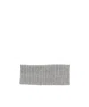 Brunello Cucinelli Solid Colour Scarves In Gray