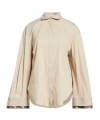 Brunello Cucinelli Solid Colour Shirts Blouses In Brown