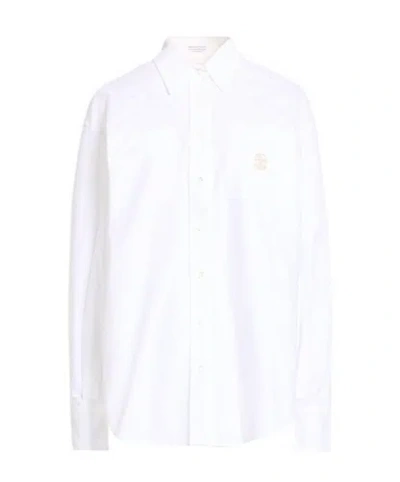 Brunello Cucinelli Solid Colour Shirts In White