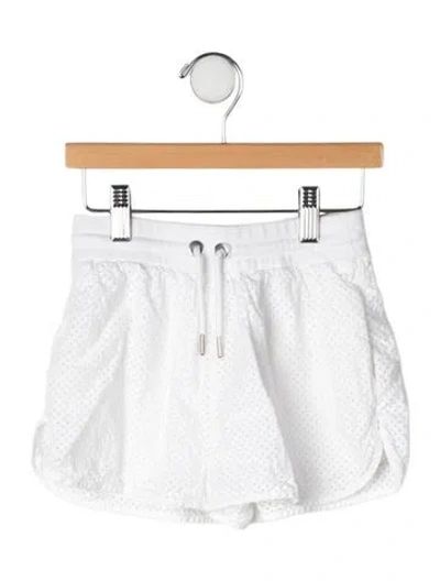 Pre-owned Brunello Cucinelli Babies' Solid Drawstring Shorts In White