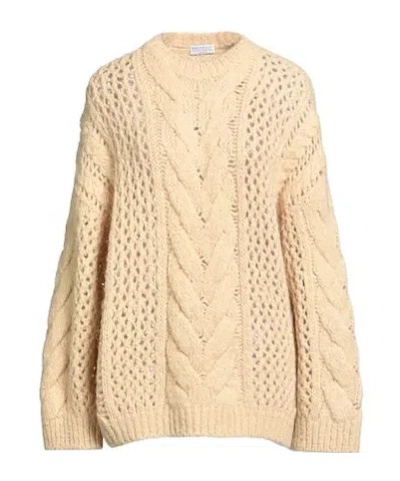 Brunello Cucinelli Solid Knit Sweater In Neutral