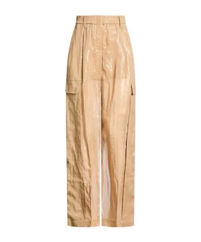Brunello Cucinelli Solidcolor Cargo Trousers In Neutral