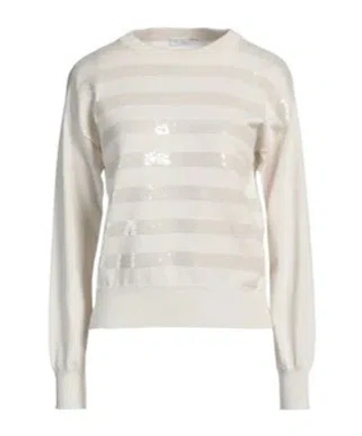 Brunello Cucinelli Solid-color Cashmere Knitted Sweater In Neutral