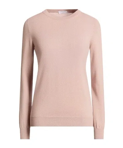 Brunello Cucinelli Solidcolor Lightweight Cashmere Sweater In Pink
