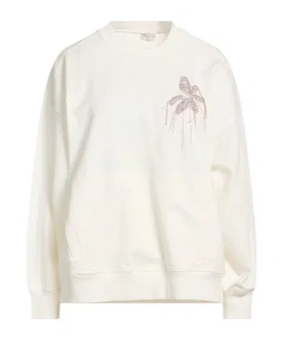 Brunello Cucinelli Solidcolor Longsleeve Sweatshirt In White