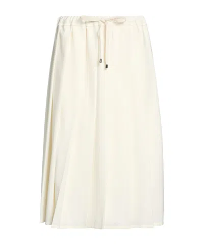 Brunello Cucinelli Solidcolor Pleated Skirt In Red