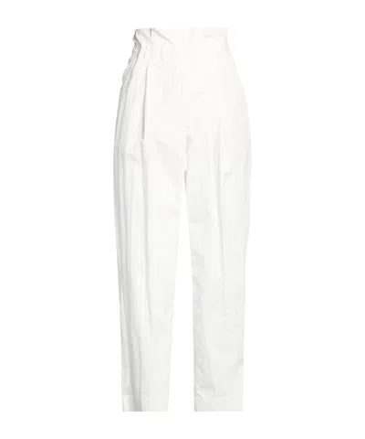 Brunello Cucinelli Solid-color Straight-leg Pants In White