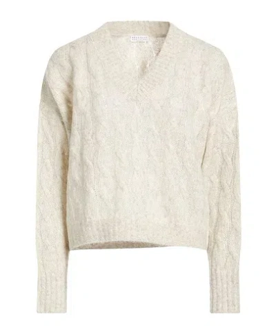 Brunello Cucinelli Solidcolor Sweater In Neutral