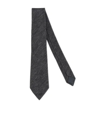 Brunello Cucinelli Solidcolor Tie In Blue