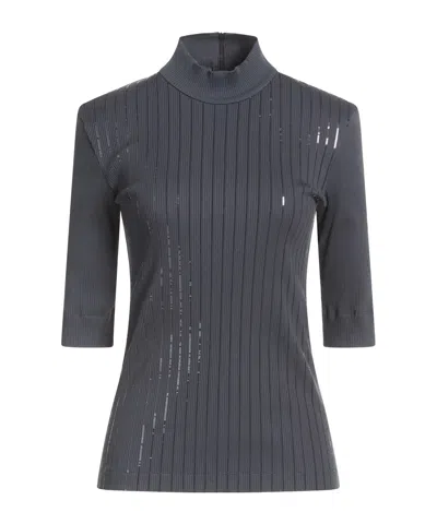 Brunello Cucinelli Solidcolor Tshirt In Gray