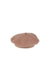 Brunello Cucinelli Solid-color Wool Beret In Pink