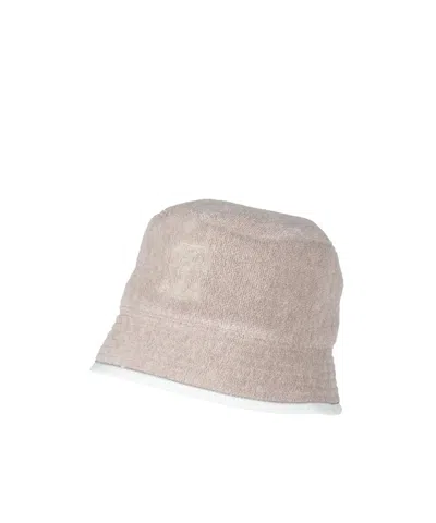 Brunello Cucinelli Solid-colored Bucket Hat In Neutral
