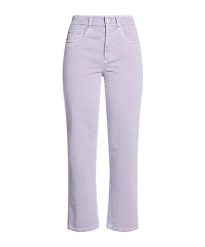 Brunello Cucinelli Solid-colored Straight-leg Pants In Purple