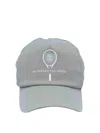 Brunello Cucinelli Lightweight Techno Fabric Cap With Tennis Print Hats In Grey