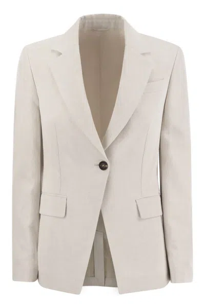 BRUNELLO CUCINELLI SOPHISTICATED SPRING SARTORIAL JACKET FOR WOMEN