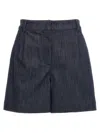 Brunello Cucinelli Tailored Dark Denim Shorts