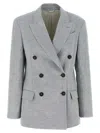 Brunello Cucinelli Blazer Sparkling In Gray