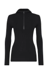 Brunello Cucinelli Sparkling Cashmere And Silk Lightweight Rib Knit Hooded Sweater With Shiny Detail In Black