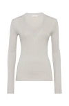 Brunello Cucinelli Light Grey Cashmere In Gray