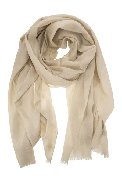 Brunello Cucinelli Sparkling Cashmere And Silk Scarf