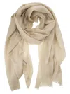 Brunello Cucinelli Women Sparkling Cashmere And Silk Scarf In Neutral