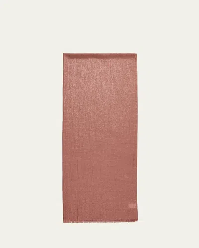 Brunello Cucinelli Sparkling Cashmere & Silk Scarf In Brown
