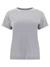 Brunello Cucinelli Sparkling T-shirts In Blue