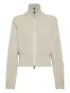 Brunello Cucinelli Sparkling Cashmere Cardigan In Neutral