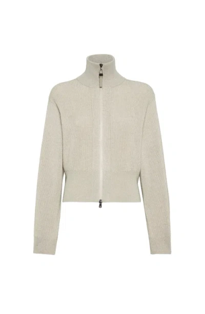 BRUNELLO CUCINELLI BRUNELLO CUCINELLI SPARKLING CASHMERE CARDIGAN